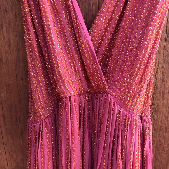 Chelsea & Violet Be Mine Beaded Halted Mini Dress - Picture 4 of 6